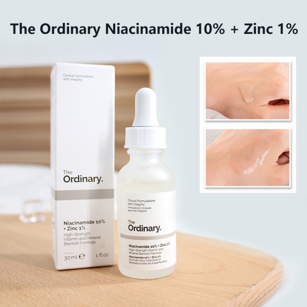 Serum The Ordinary Niacinamide 10% + Zinc 1% hỗ trợ giảm mụn 30ml
