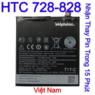 Pin zin cho HTC Desire 728 Desire 828 (BOPJX100) - 2800mAh