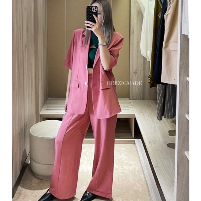 Áo vest cộc form cứng cáp độn vai - Mygu top - A3369