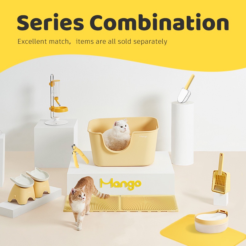 HamshMoc Muỗng Đo Lường Thức Ăn Cho Mèo Thiết Kế Cong Tay Cầm Dài Đa Năng Dễ Vệ Sinh