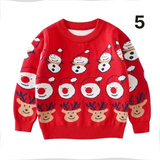 Áo len đỏ noel cho bé trai bé gái