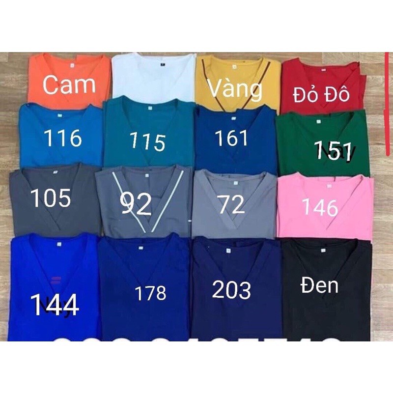 Đồng phục spa, bộ scrubs bác sĩ, kỹ thuật viên chất cotton lạnh LOẠI 1 đủ size, có sẵn