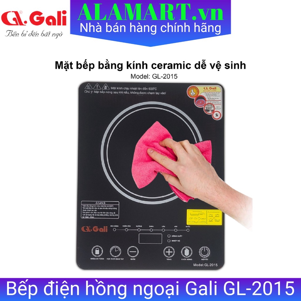 Bếp điện quang Gali GL-2015 2000W bảo hành 12 tháng