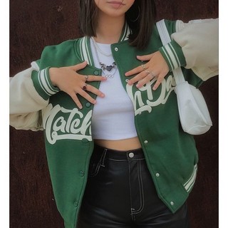 Áo khoác bomber bóng chày basic nam nữ form rộng chất nỉ cao cấp siêu đẹp mặc đi học, đi chơi