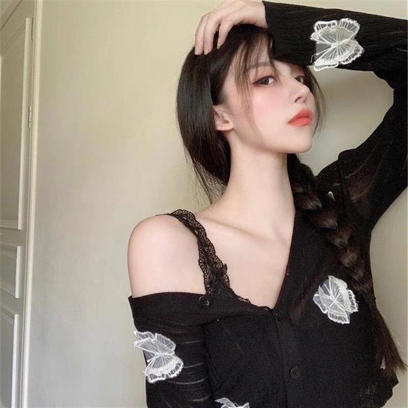 Áo Len Hoạ Tiết Bướm Nổi 3D 😻