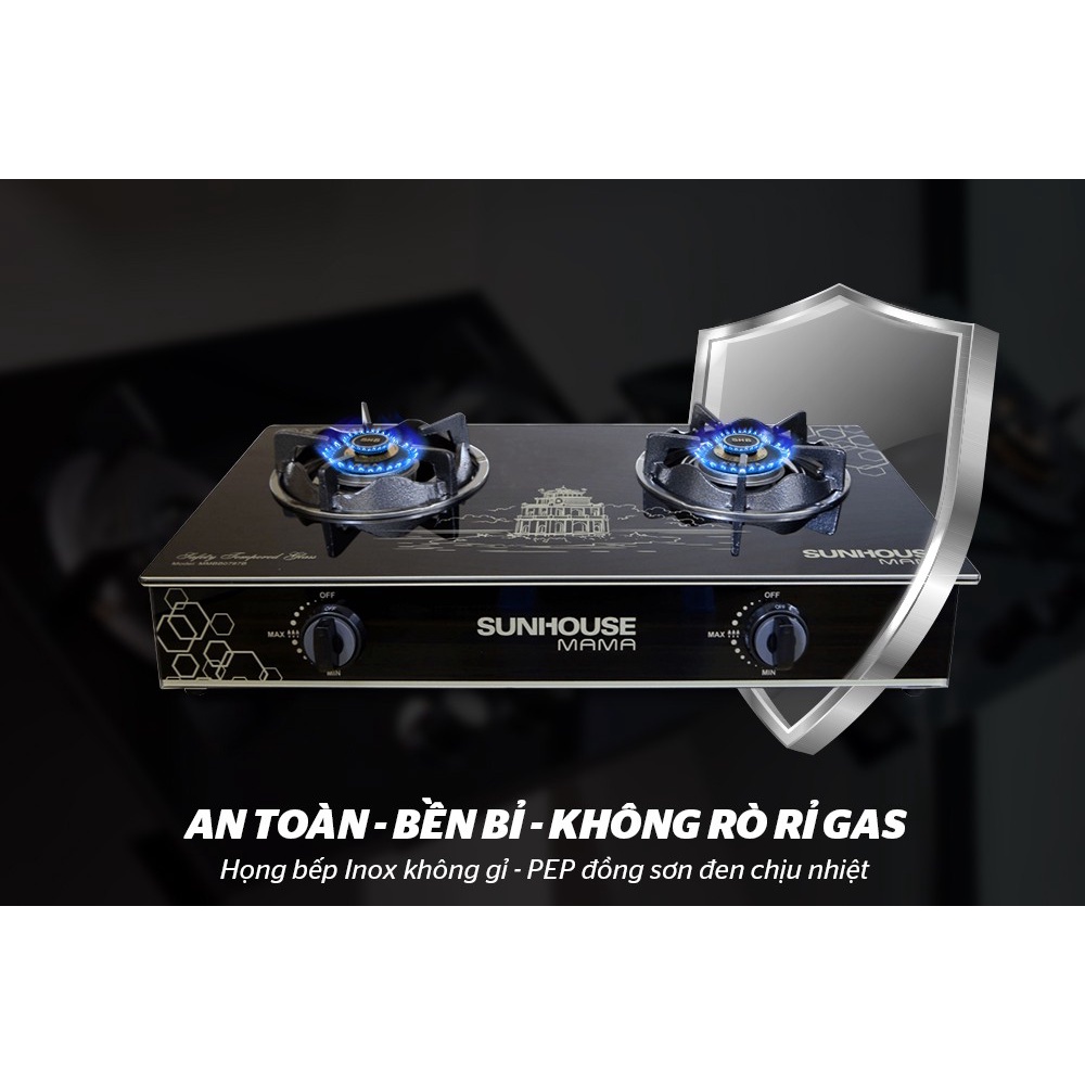Bếp gas dương kính Sunhouse Mama MMBB0787B -