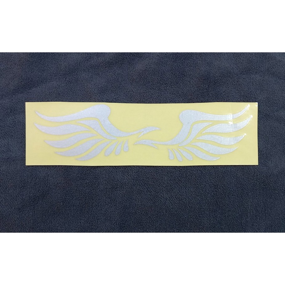 Bộ 2 miếng dán decal hình cánh chim trang trí kính chiếu hậu, xe ô tô