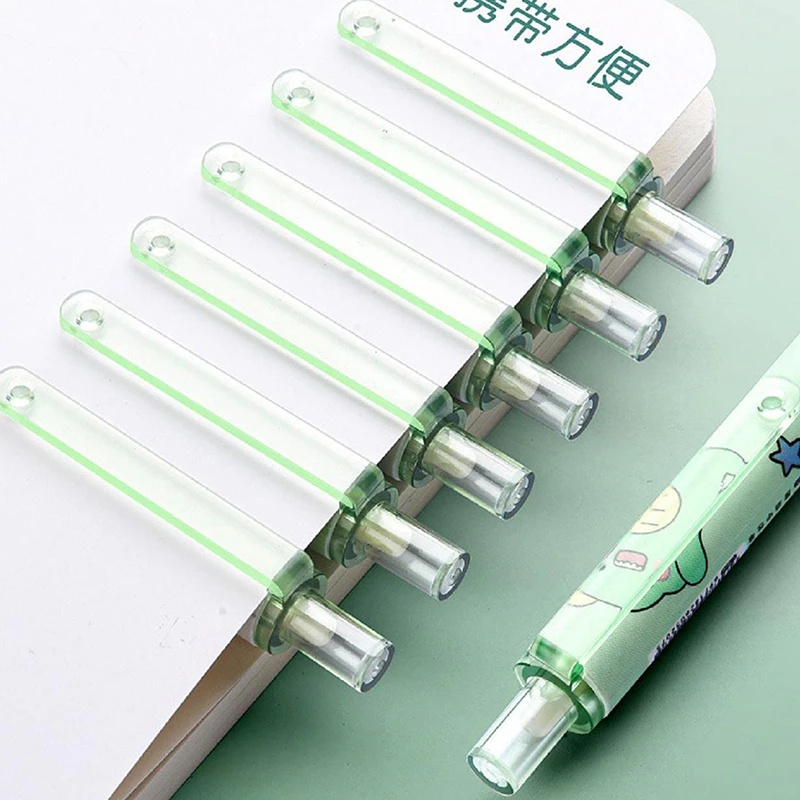 Bút Chì Bấm Chống Chảy Xệ Họa Tiết Hoạt Hình Dễ Thương Có Thể Thay Thế Tiện Dụng Cho Văn Phòng
