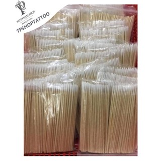 Tăm bông tre dùng trong phun xăm được ủ tê, tạo nét, vét mực