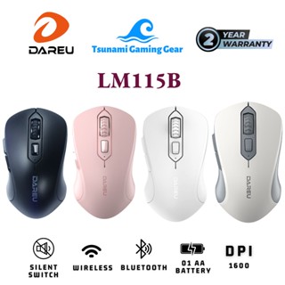 Chuột không dây DAREU LM115B Dual Mode | Bluetooth | Wireless 2.4Ghz) | Silent Switch | Pin AA