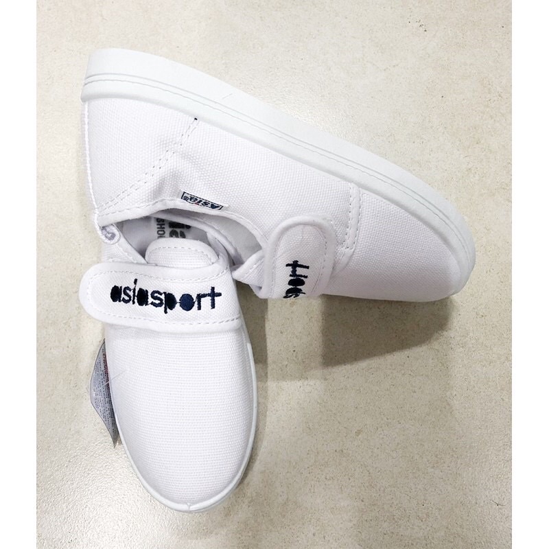 Giày dán trắng Asia size nhỏ cho trẻ em và bạn nữ