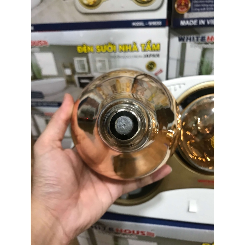 Đèn Sưởi Nhà Tắm/Đèn Sưởi Hồng Ngoại/Đèn Sưởi Treo Tường WhiteHouse - Công nghệ Nhật Bản, Công suất 825w, Chống cháy nổ.