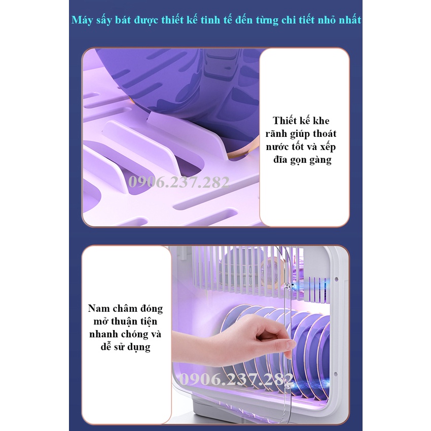 Máy sấy bát khử khuẩn 52L Joybos sấy và khử khuẩn bát đĩa đũa thìa, khử trùng bình sữa bằng tía UV- Máy Sấy Chén Bat