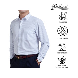 Áo sơ mi nam dài tay BELLUNI vải sợi tre chống nhăn mềm mại thoáng mát - ABD.BP.BE.166.W1