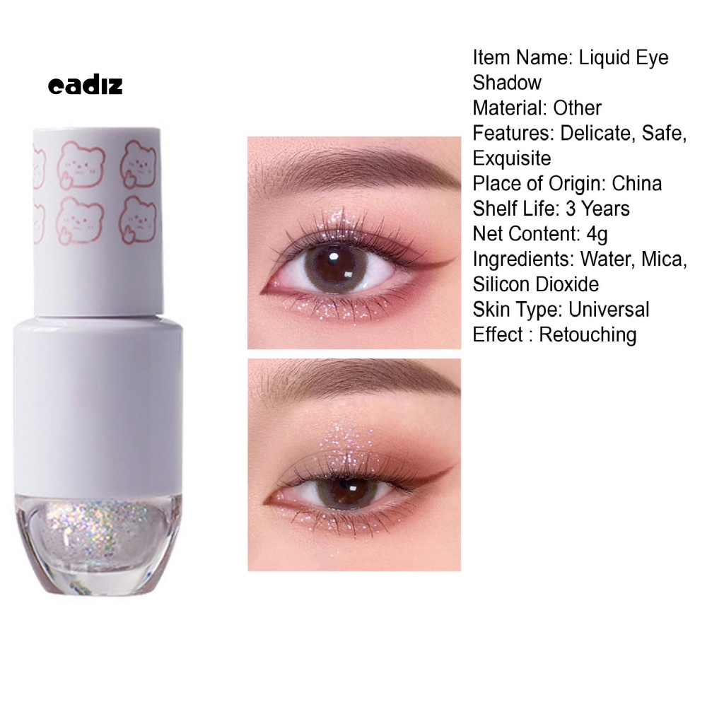 Phấn Mắt Dạng Lỏng Lấp Lánh Đơn Sắc Trang Điểm Xinh Xắn Cho Nữ