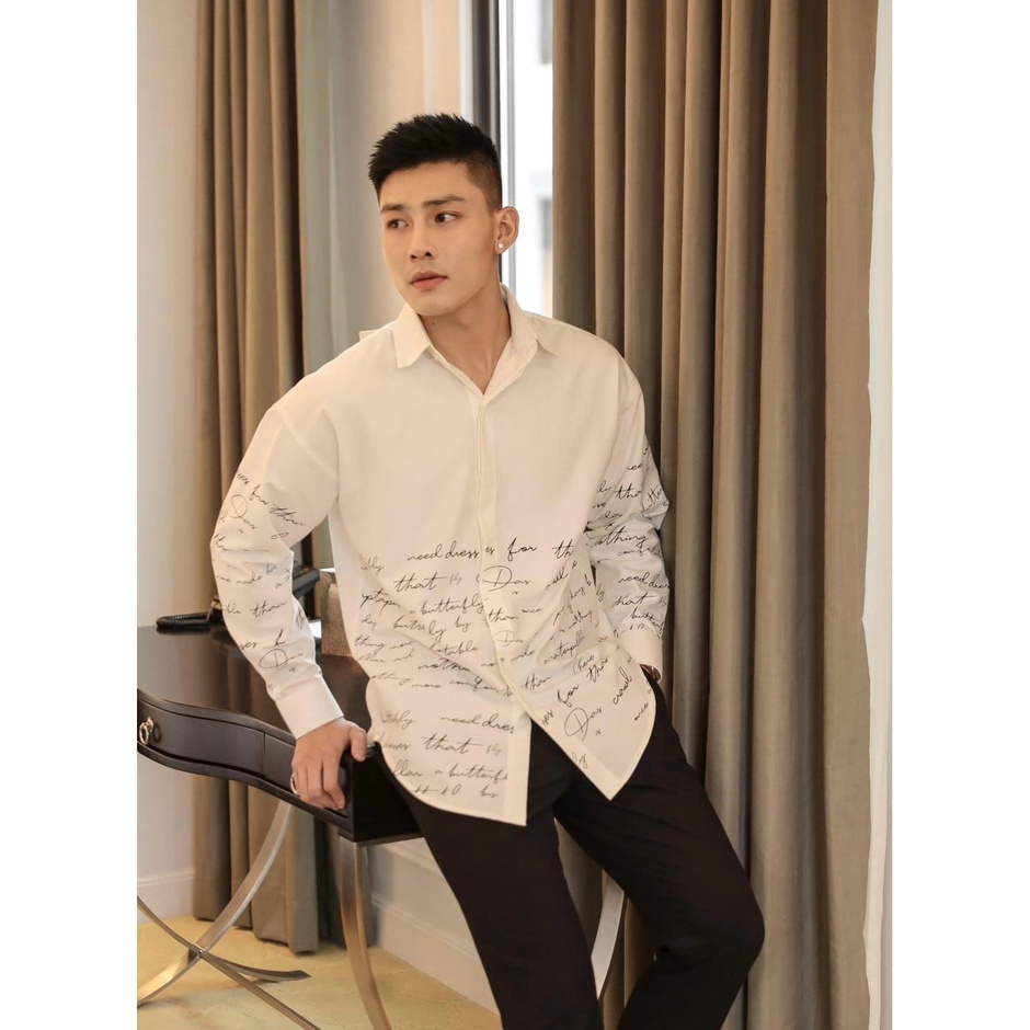 Áo sơ ni nam dài tay cao cấp hàng shop siêu cấp