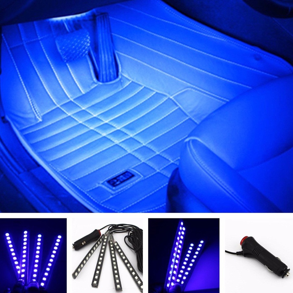 Đèn LED 48 Bóng 4 Trong 1 12-24V Trang Trí Nội Thất Xe Hơi