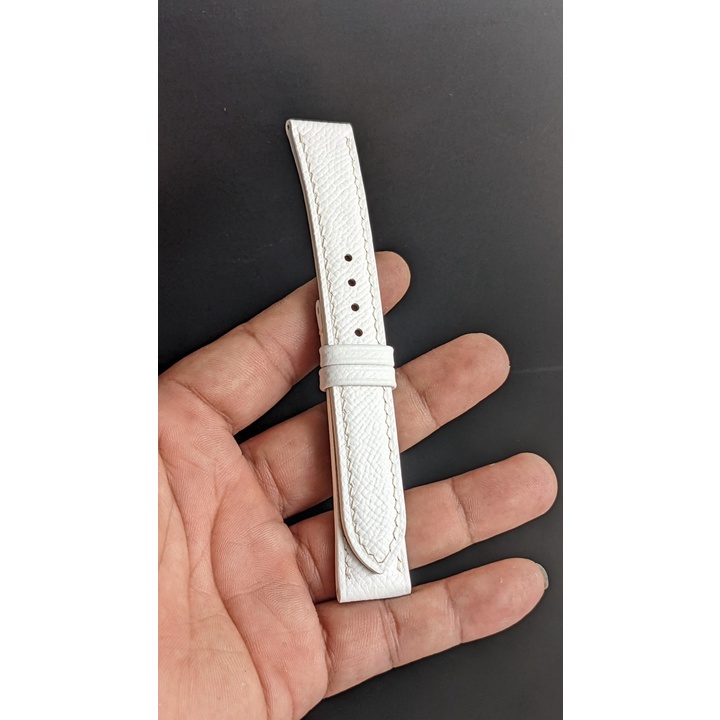 Dây đồng hồ handmade - Da bò Epsom- Bảo hành 12 Tháng