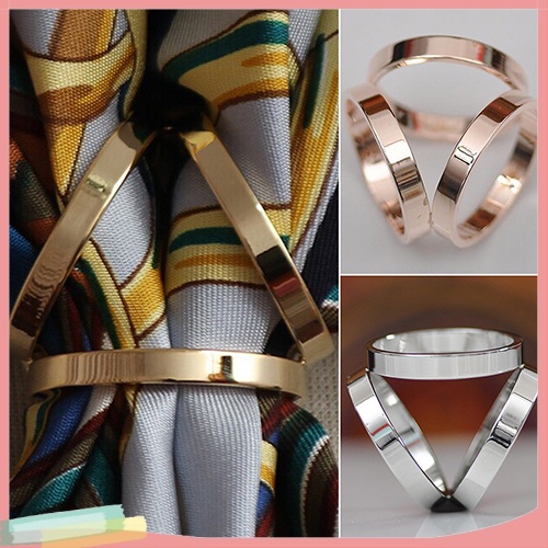 Kẹp Khăn Quàng Cổ Đính Đá Thời Trang Cho Nữ