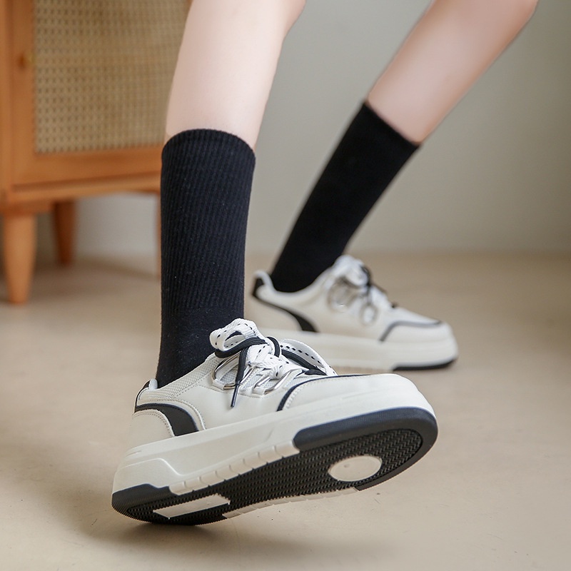 Giày thể thao sneaker nữ đế độn 5p INN-RIN khuyên kim loại 2022