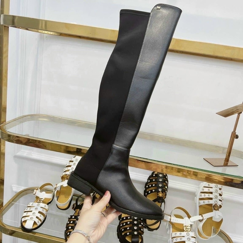 MÃ C857- BỐT ĐÙI SW PHỐI NHUNG HOT HIT FULLBOX