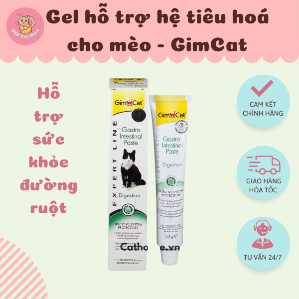 Gel Dinh Dưỡng Cho Mèo Có Vấn Đề Về Tiêu Hóa - GimCat Gastro Intestinal Paste 50g