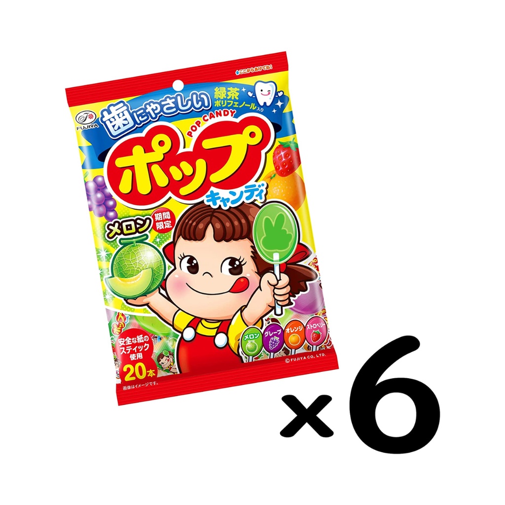 Kẹo mút chống sâu răng Fujiya Nhật hình bé gái gói 21 cái
