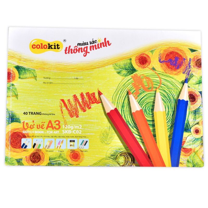 Vở vẽ A3 colorkit SKB C02