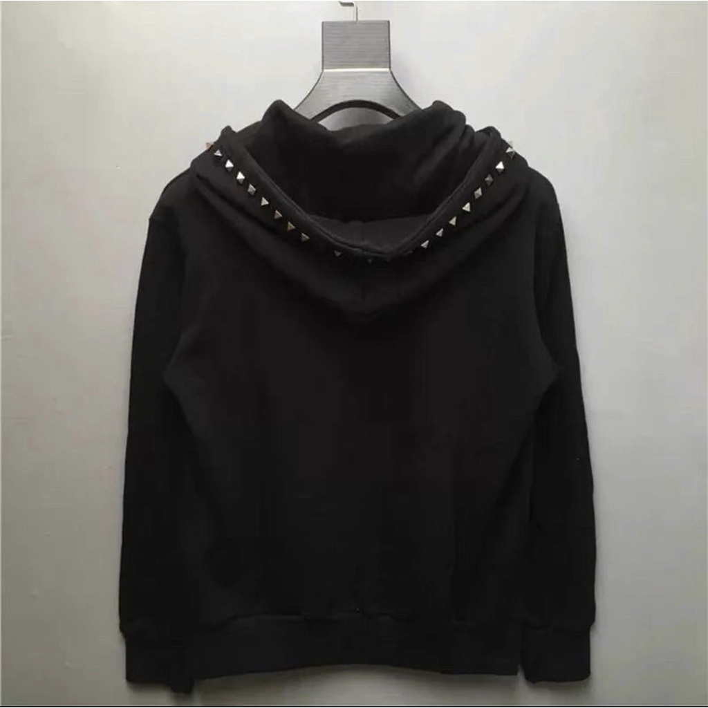 Áo Khoác Hoodie Zip Đính Đá Cực Chất - Áo Khoác Nam Có Mũ Đính Đinh Chất Vải Nỉ Cao Cấp - Siêu Hot