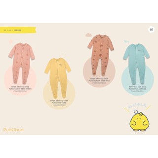 Body dài cúc giữa có tất cho bé sơ sinh