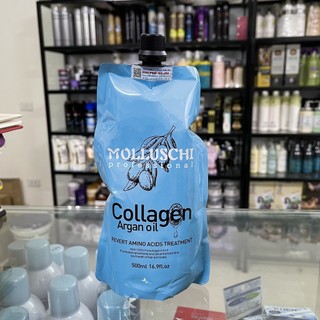 Kem hấp phục hồi tóc collagen molluschi 500ml mpqo