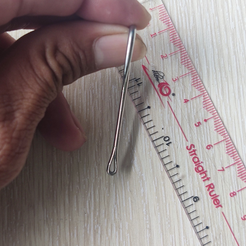 Lưỡi câu cà mau thép trắng 2.4mm 1.8mm