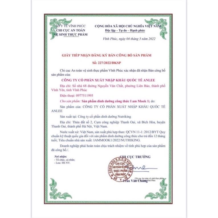 Sữa I AM MOOK SỐ 1 Lon 850g