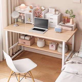 Bàn làm việc, bàn học thiết kế kiểu Hàn S-Table, T-Table khung thép mặt gỗ MDF, kích thước 60x40cm