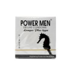 Bao cao su Hàn Quốc Power Men Longer Plus Type chống xuất tinh sớm hộp 3 chiếc