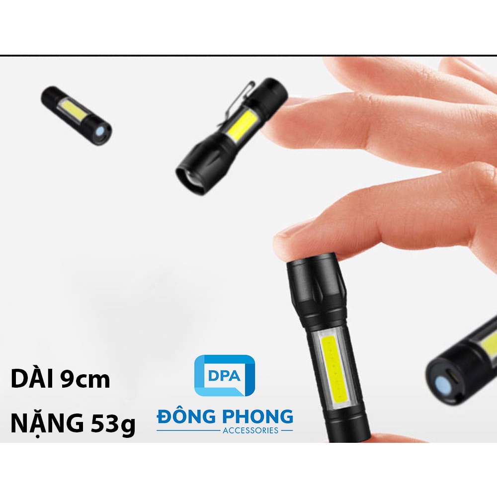 Đèn Pin Mini 4 Chế Độ Sáng Tiện Lợi