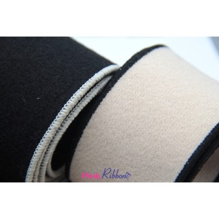 RB dạ lì cao cấp viền len 5cm, nguyên liệu thủ công phụ liệu may mặc, phụ kiện tóc