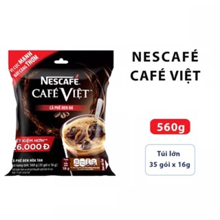 Cà phê việt - cà phê đen đá nescafe Bịch 35 gói x 16g