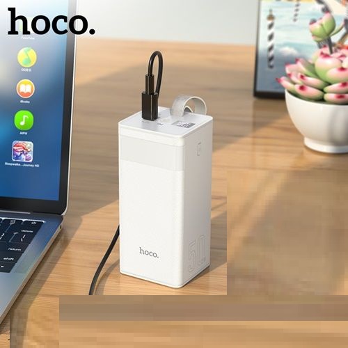 Pin dự phòng 22.5W/PD20W Hoco J86A dung lượng 50000mAh tích hợp màn hình Led và đèn pin ( Trắng )