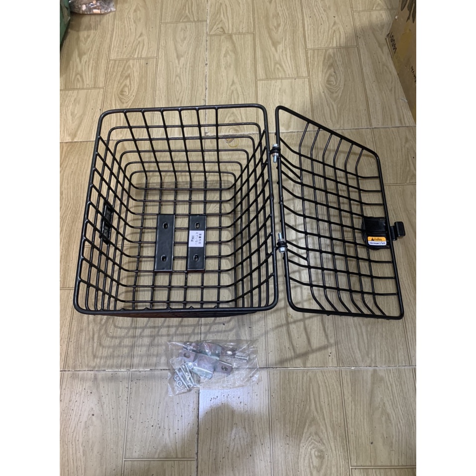 Rổ trước xe super cud 125cc màu đen có nắp