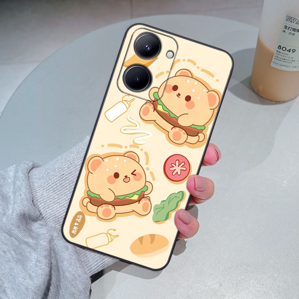 Ốp Realme C33 in hình gấu chocolate kẹo ngọt siêu đẹp siêu xinh