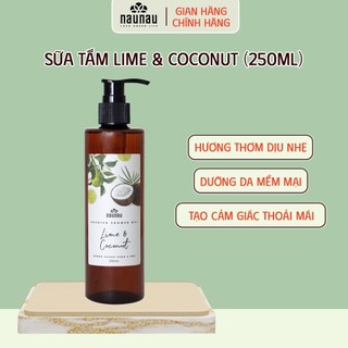 Sữa tắm lime & coconut naunau 250ml