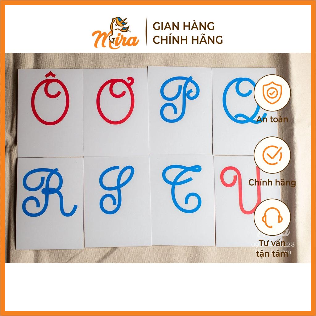 Montessori - Bộ thẻ chữ cái tiếng Việt - viết hoa - Mira Toys