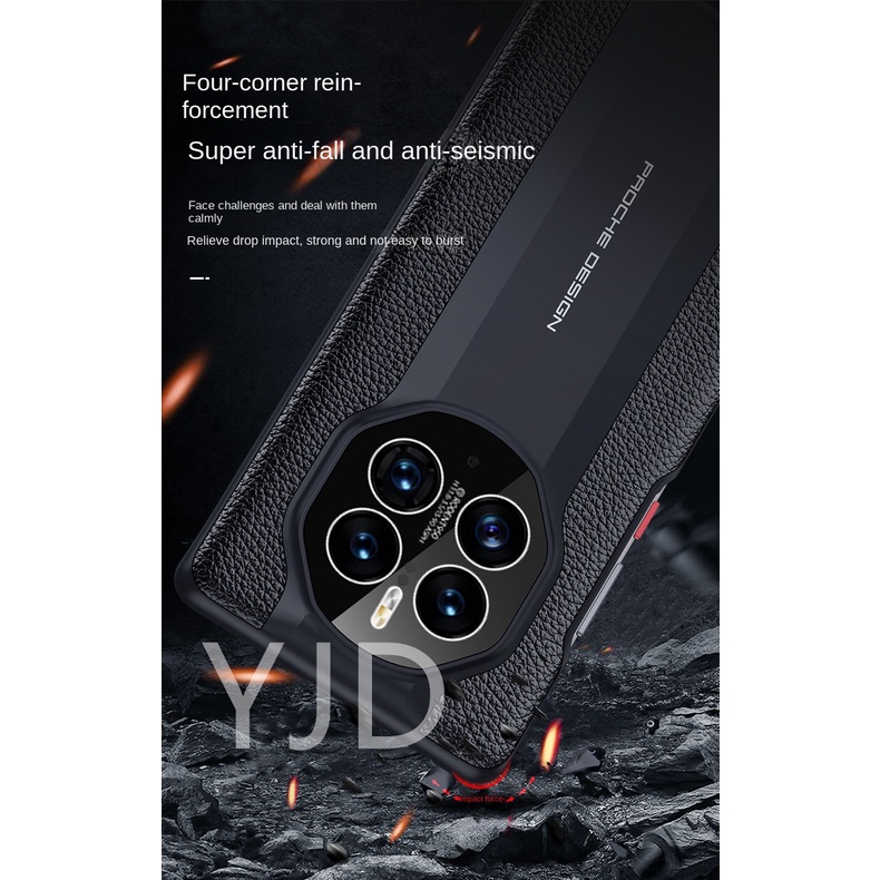 Ốp Điện Thoại Da Thật Chống Sốc / Dấu Vân Tay Cho Huawei Mate 50 Pro Mate 50 RS