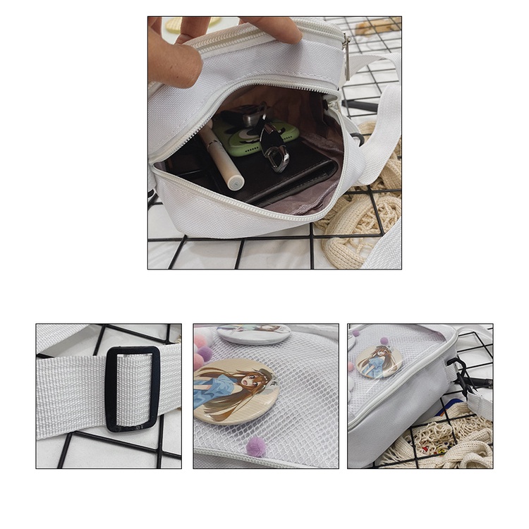 Túi Đeo Chéo Vai Trong Suốt Phong Cách Anime