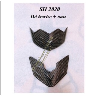 Ốp dè trước sau sh 2020 carbon