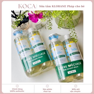 Sữa tắm klorane pháp 2in1 cho bé 500ml