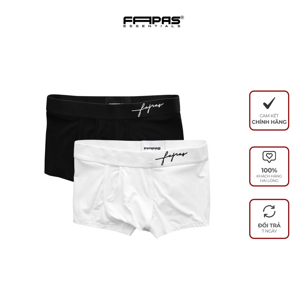 Quần Boxer Nam Signa In Chữ Ký Fapas Đơn Giản Tinh Tế Chất Liệu Cotton Mềm Mịn Co Giãn Tốt Chuẩn Form - FAPAS