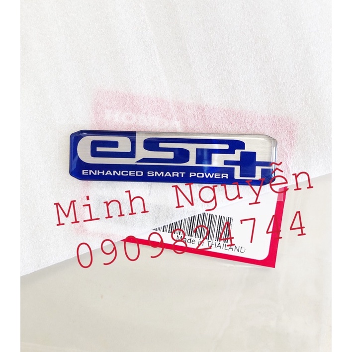 Tem chữ Esp + màu xanh Honda Thái lan