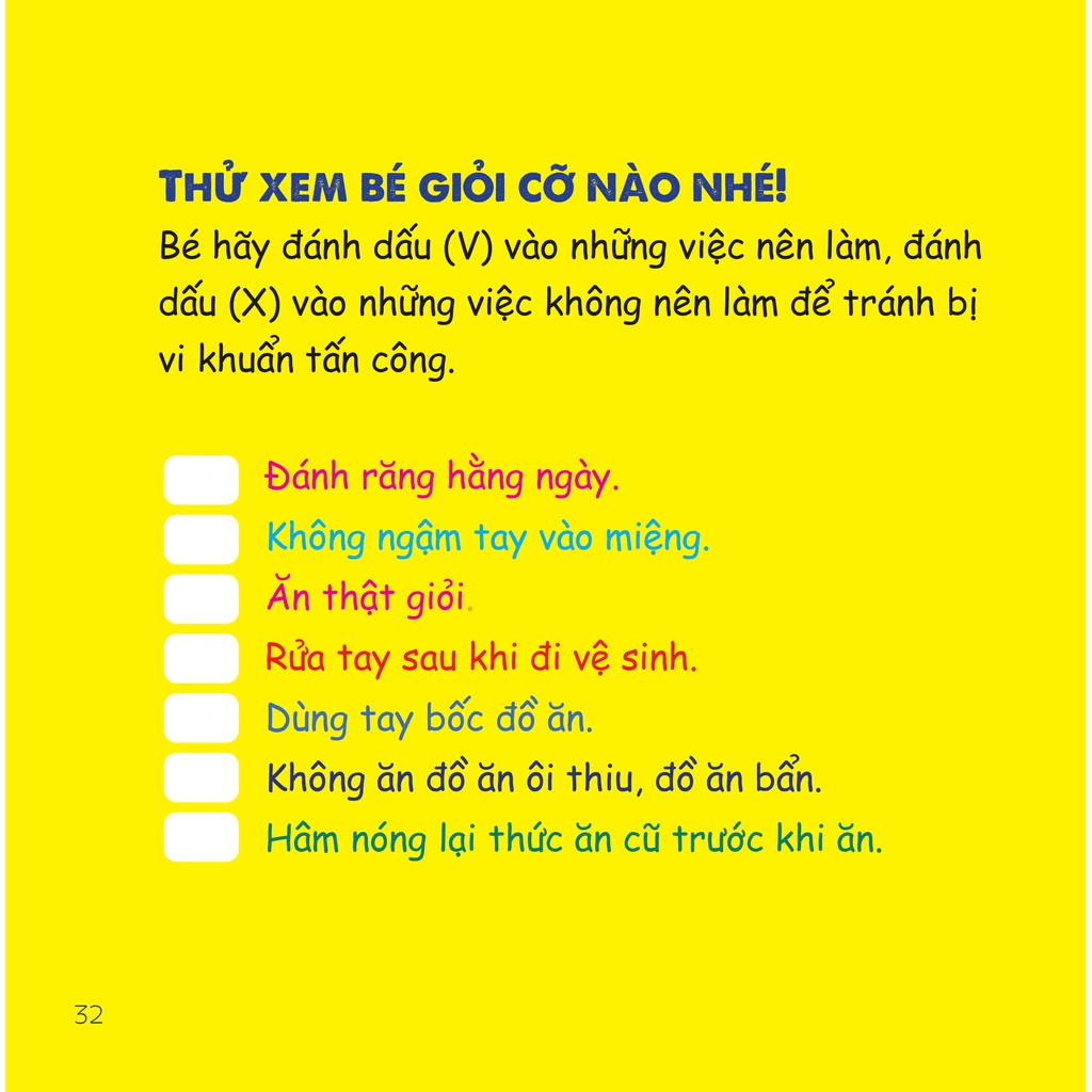 Sách - Cùng con tự lập – Phòng tránh vi khuẩn